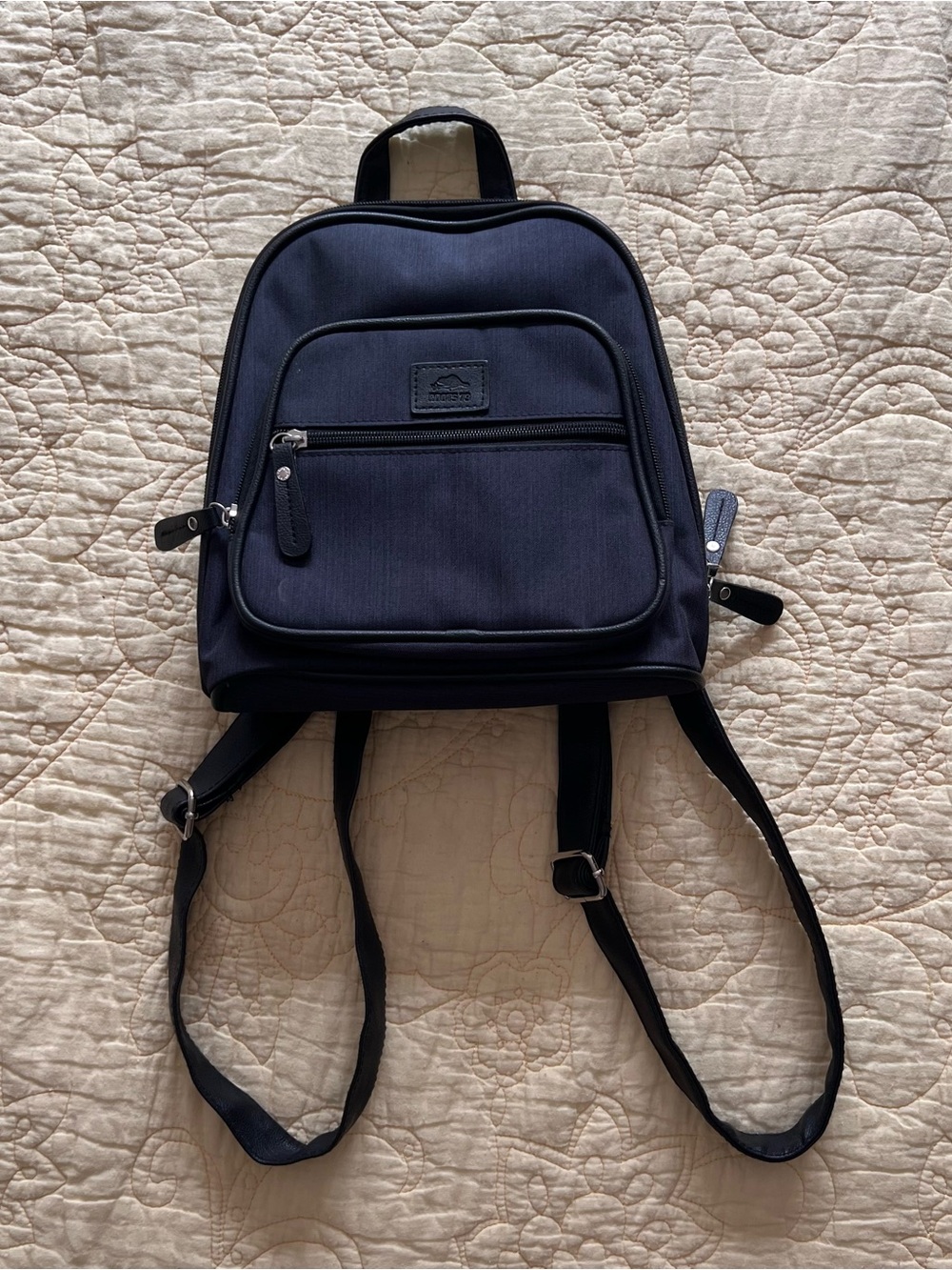 Roots Dark Grey/Black Mini Backpack